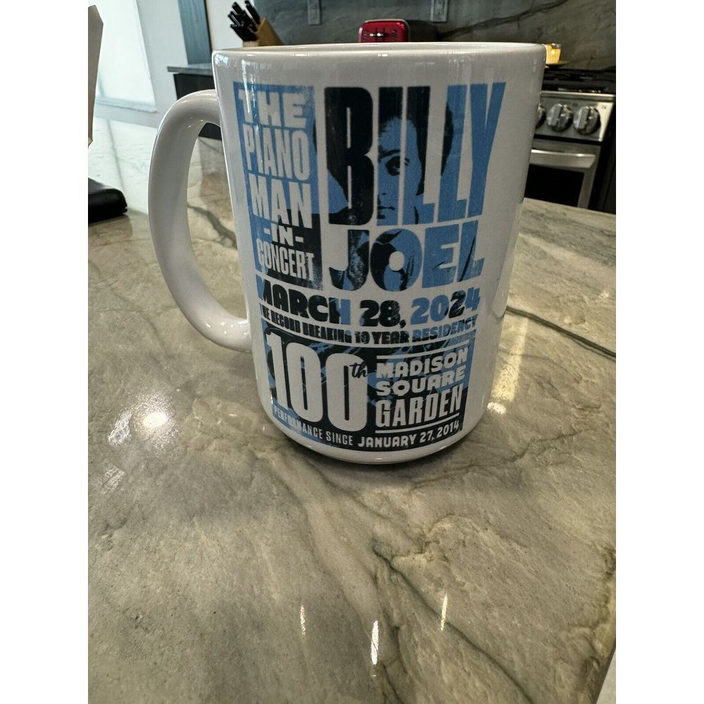Billy Joel 2024 Coffee Mug 100th Show Since 2014 Madison‎ Square Garden NYC